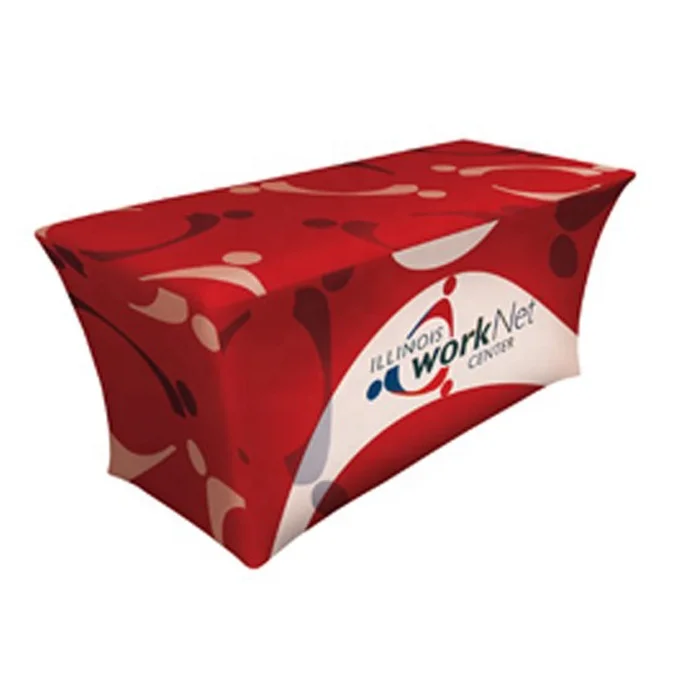 6 футов напечатанный на заказ Чехол для стола из спандекса для украшения сада