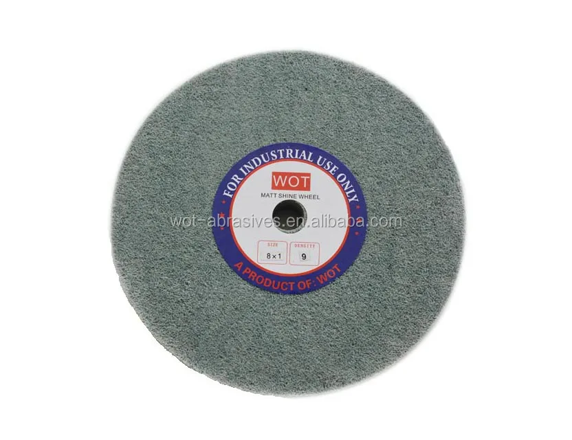China Manufacture Abrasive Nylon Buffing Non Woven Polishing Wheel For Polishing Stainless Steel