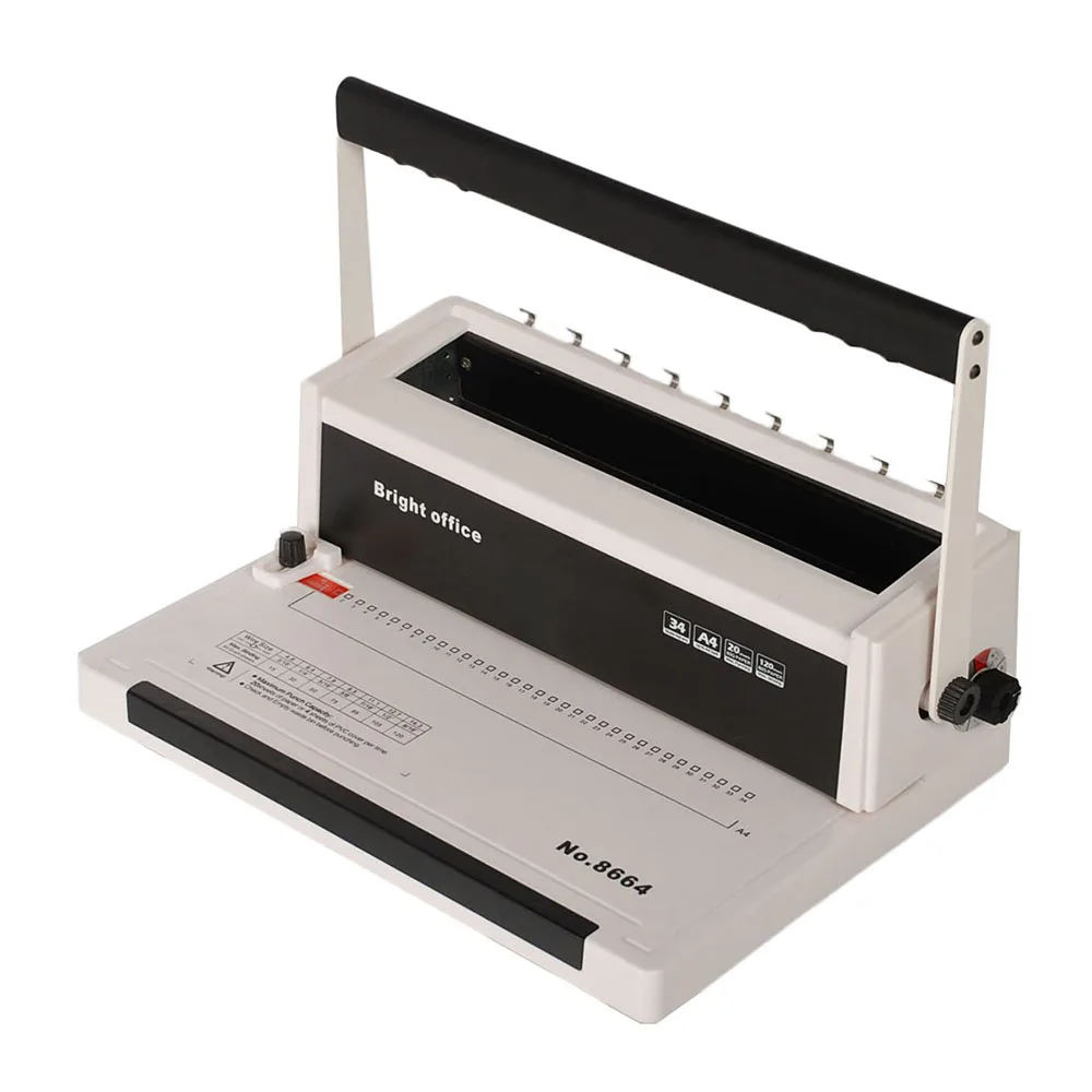 Новый дизайн, ручная двухпроводная переплетная машина от ярких офисных канцелярских принадлежностей