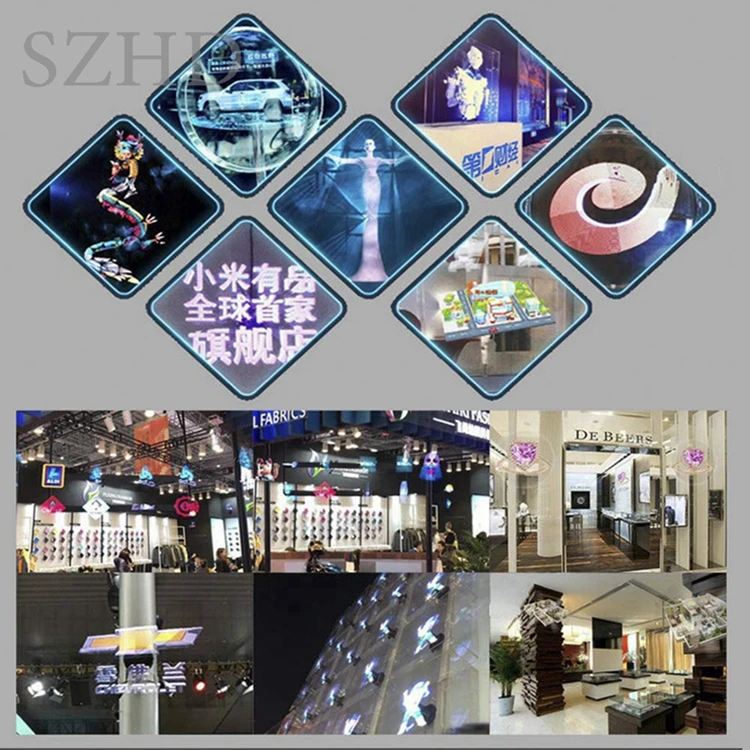 Newest HD 42cm with Wifi App Control 384LED 3D Hologram Fan