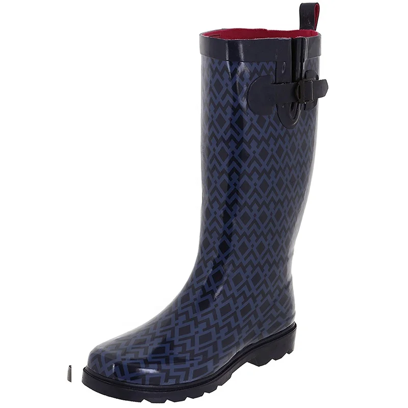 Chinese supplier factory direct modern designable 2018 rain shoes custom made women wellington boots