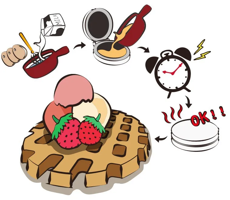 Wholesale Convenient Delicious Simple Waffle Powder Mix For Baking