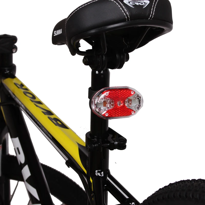 Outdoor Waterproof Anti Fog 9 LED Color Ring Flashing Cycling Bike Warning Rear Tail Light