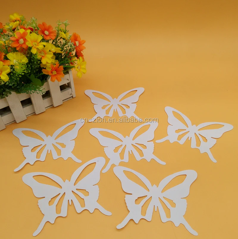 2017 new style DIY plastic white Butterfly drawing stencils PP stencils kids painting Template