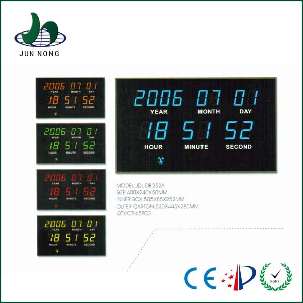 High quality oem service metal frame dot matrix led digital clock display with low price