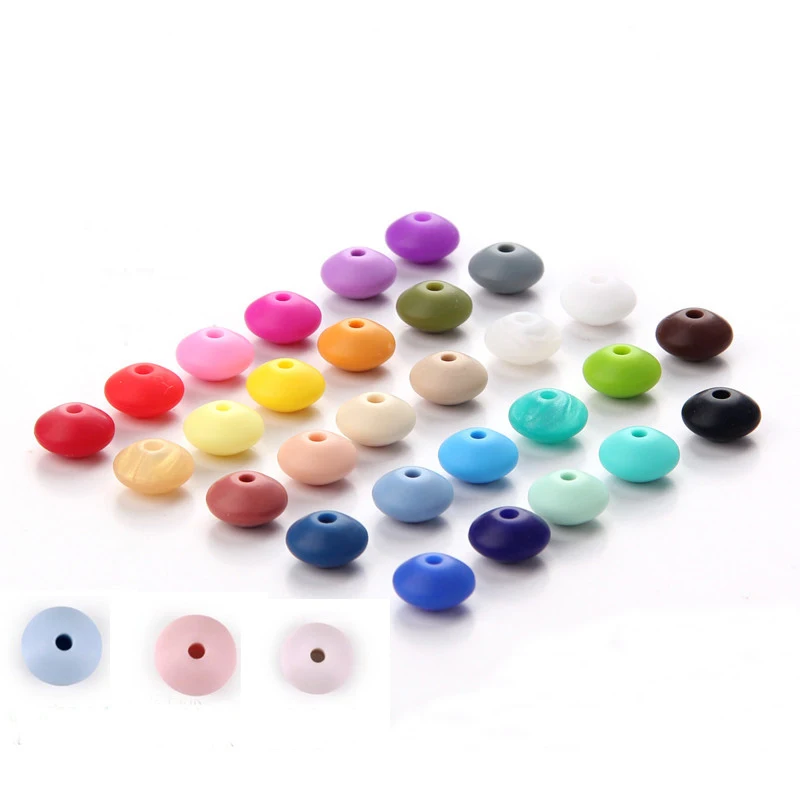 
DIY Accessories Neck Necklace Nursing Abacus Marble Silicone Beads 