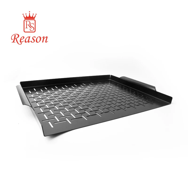 Non-Stick Grilling Grid Outdoor BBQ Grill Pan with black coating