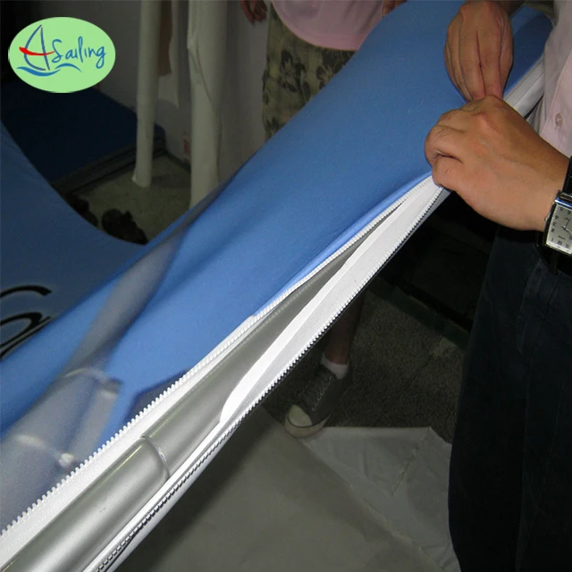 Portable Trade Show Pop Up Backdrop Stand Tension Fabric Wall Display Stand For Photography