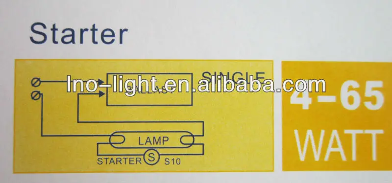 
Popular selling liquid fluorescent lamp tube starter 