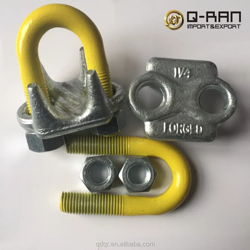 
Wire Rope Fittings Alloy steel Cable Connectors U Bolt Clamp 