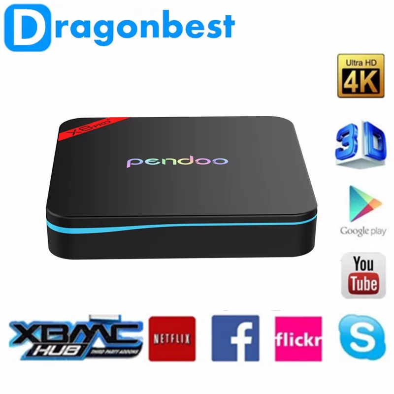 Новый продукт 2019 Pendoo X8 Pro + S905X 1G 8G linux tv box с низкой ценой full hd KD player set top