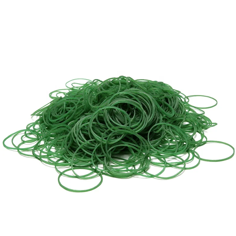 Vietnam Cheap Promotional Heat resistant 1.3 inches in iameter best Green elastic rubber band For Supermarket Vegetables use