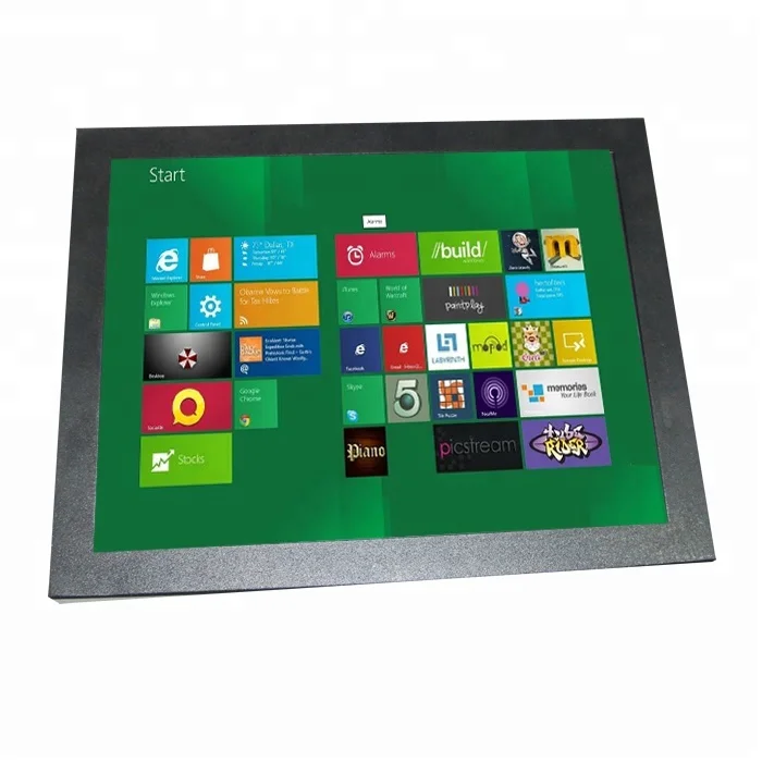 12 inch touch screen monitor rugged steel chassis HD video input Raspberry Pi supported