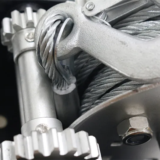 portable mini trainler marine strap winch bar hand winch 500kgs with steel cable