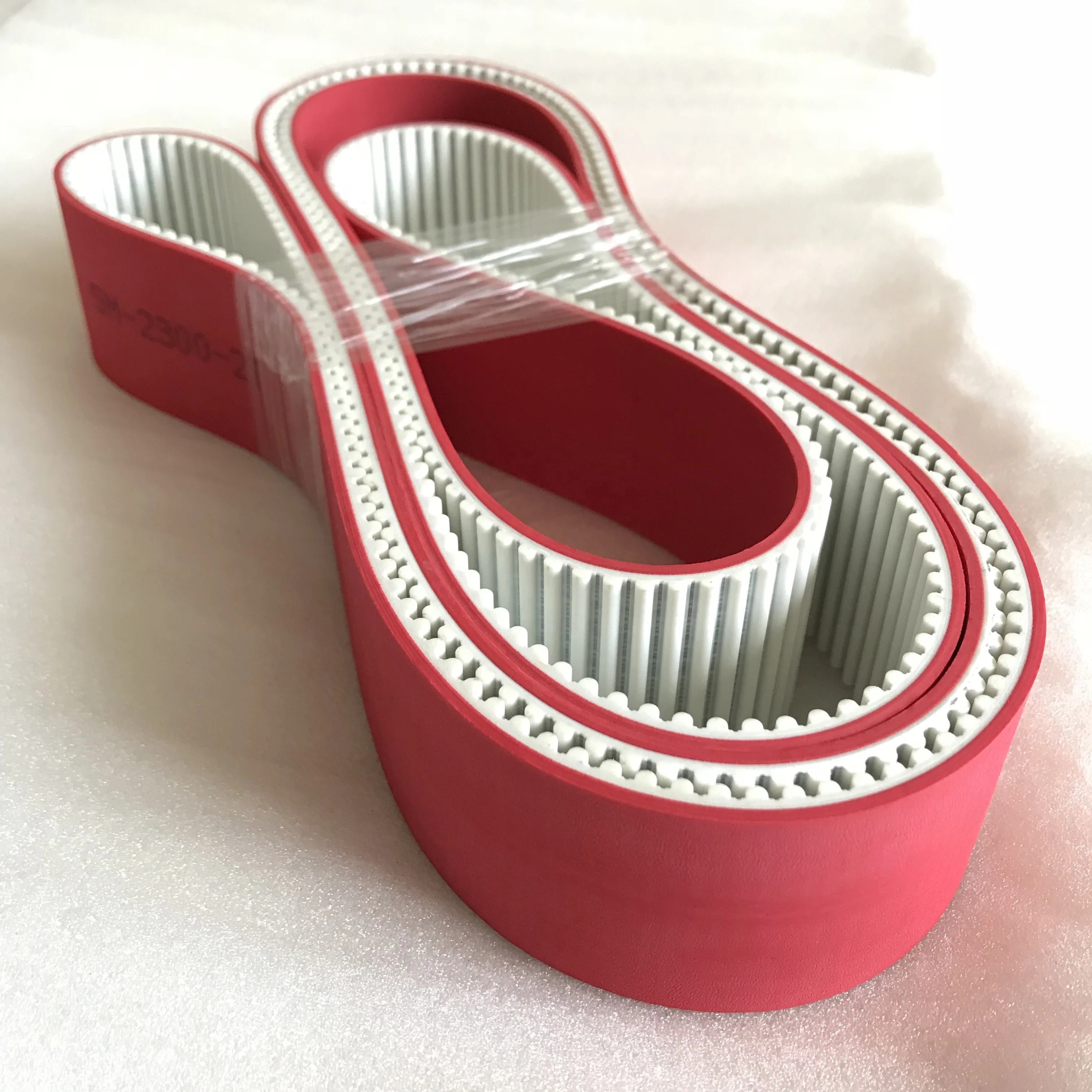 Red Rubber Coating PU Synchronous Belts 5M-2300-2T