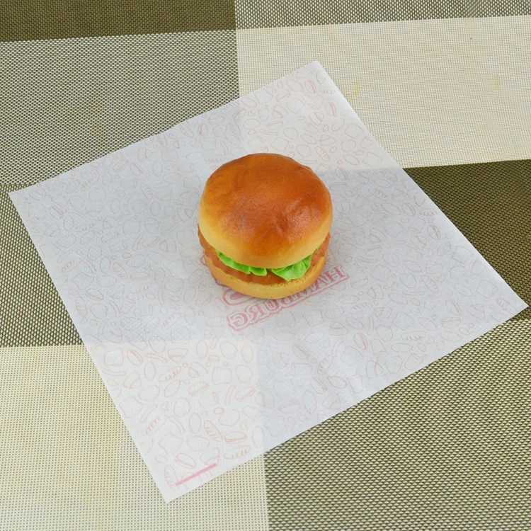 
Greaseproof Printed Food Wrapping Wax Paper Sheet 