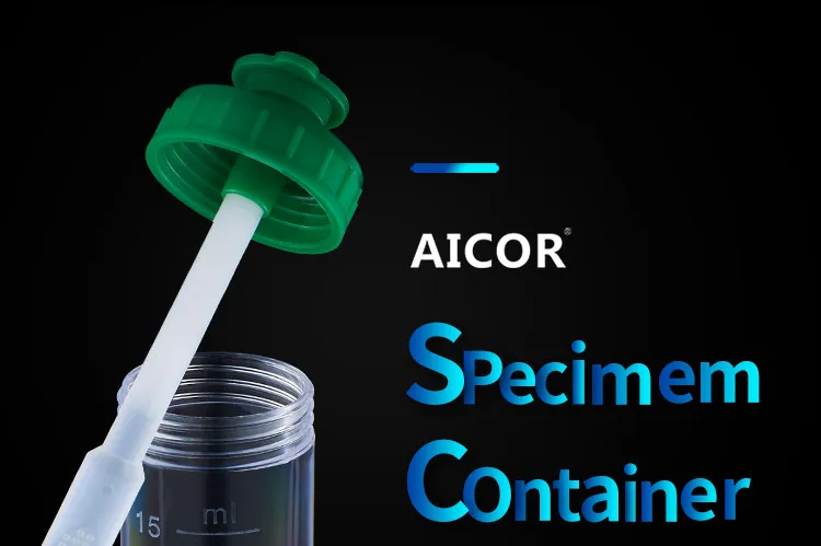 supplier plastic vial specimen stool container factory direct disposable sterile sampling specimen cup for Lab use