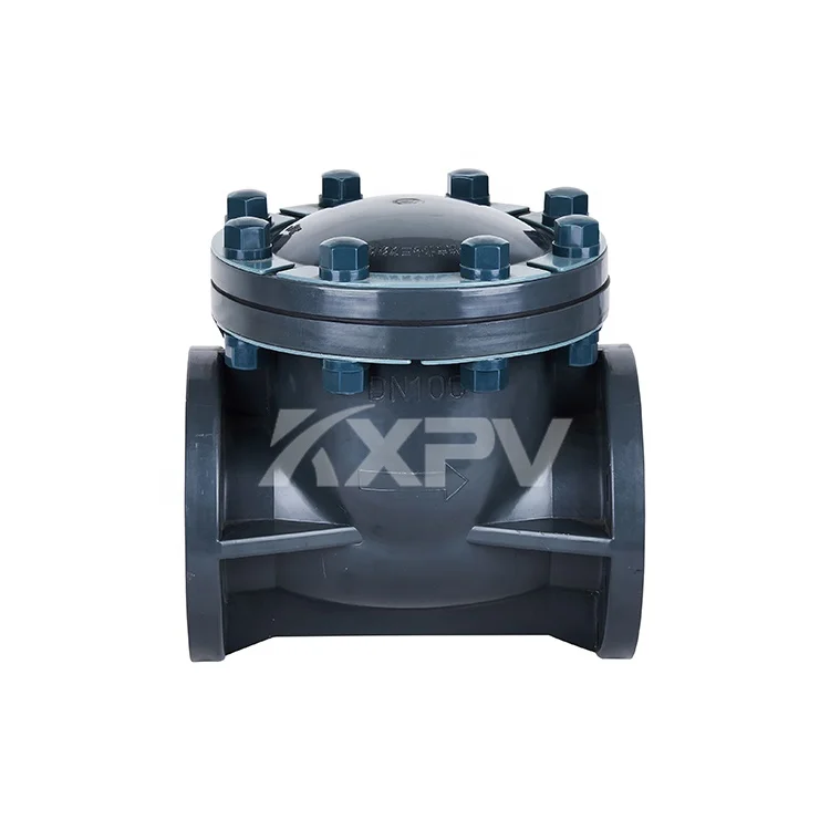 Long Life Industrial Plastic UPVC Manual Valve Pipe Wafer Non Return Swing Type Check Valve