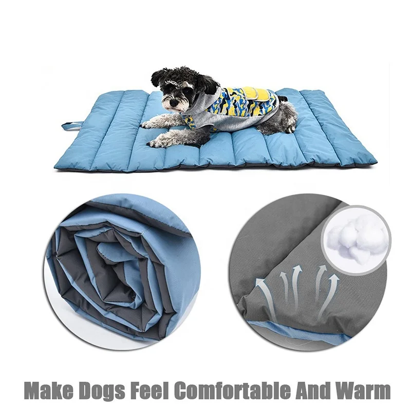 Wholesale Pet Supplies Foldable Cozy Roll-up Dog Sleeping Bed Pet Mat With Oxford Fabric