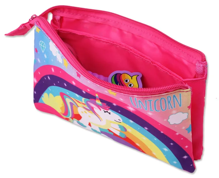 Licheng BXN518 Branded Pencil Case, Girls Unicorn Zipper Pencil Case