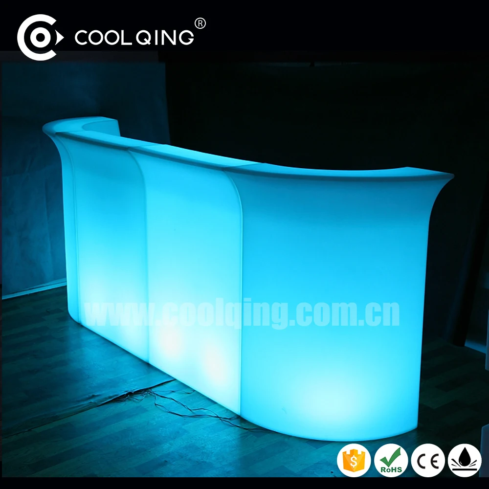 Cool Illuminated led bar counter/pe disco lighting bar counter