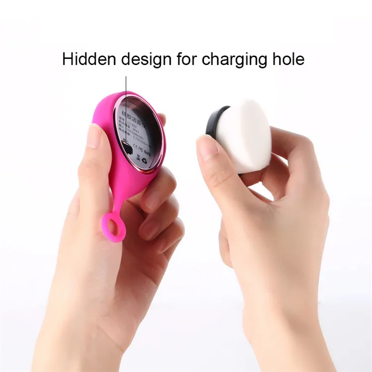 
2 in 1 face ultrasonic machine electric silicone cleansing facial brush 