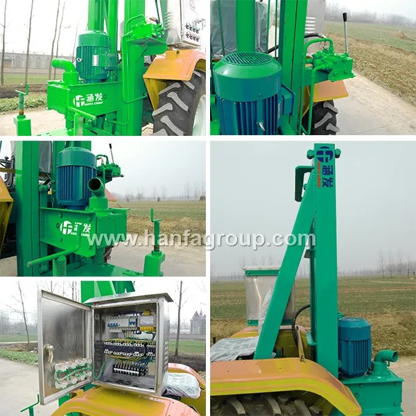 100m 120m Portable small tractor mounted water well drilling rig mining machinery