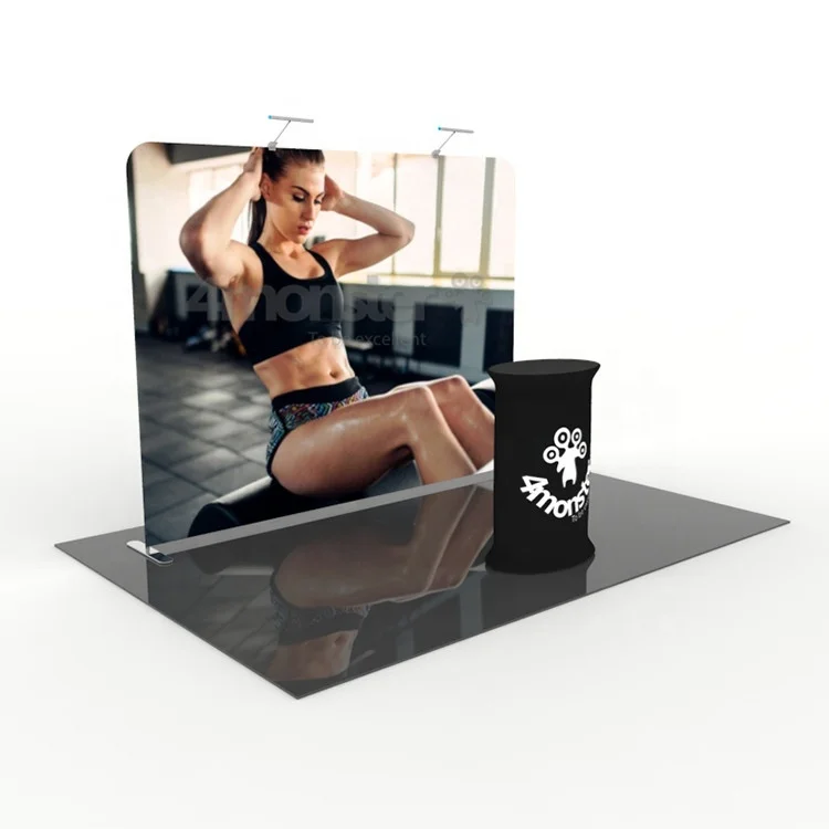 Advertising double deck trade show booth 3x3 standard exhibition stall