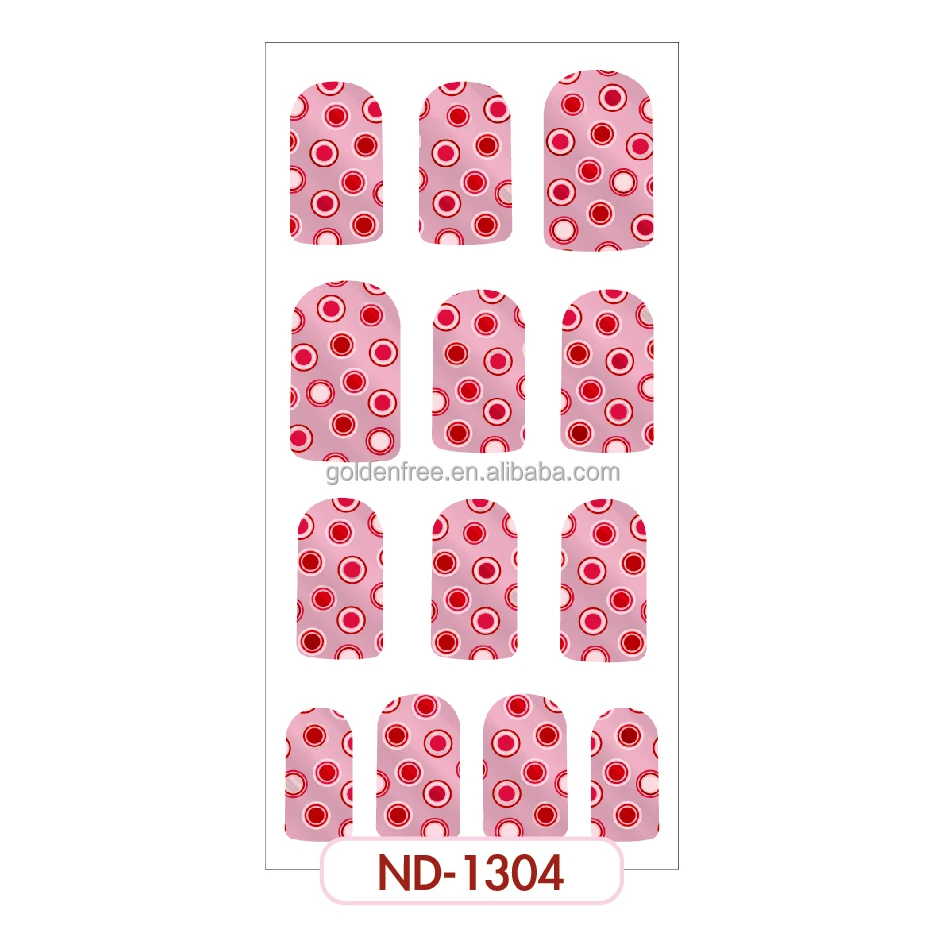 Fashionable Foil Nail Art Decoration Sticker (ND13 series),  NBCU audited factory