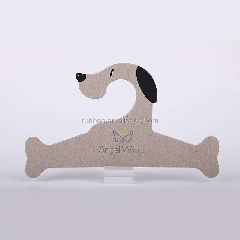 Cute design pet clothing hanger paper cardboard clothes hangers