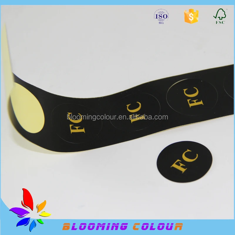 Customized self adhesive label sticker wholesale/permanent sticker private label