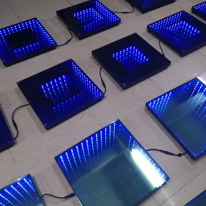 led floor DJ Disco Nightclub DMX 3D time Tunnel RGB LED Light Dance Floor
