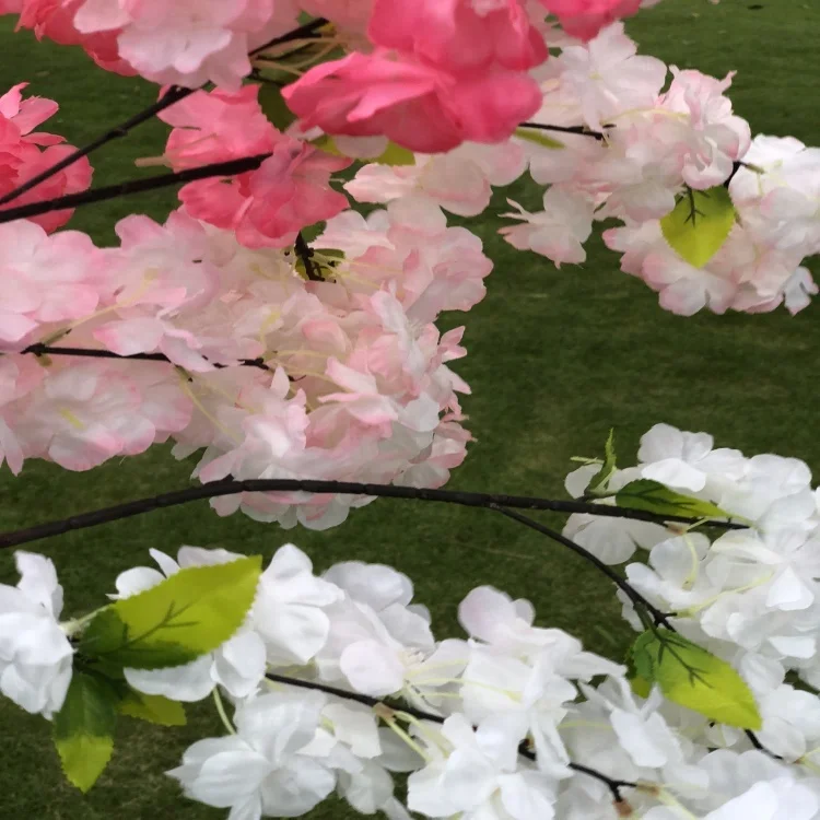 Artificial Cherry Blossom Flower Branch For Wedding Decor