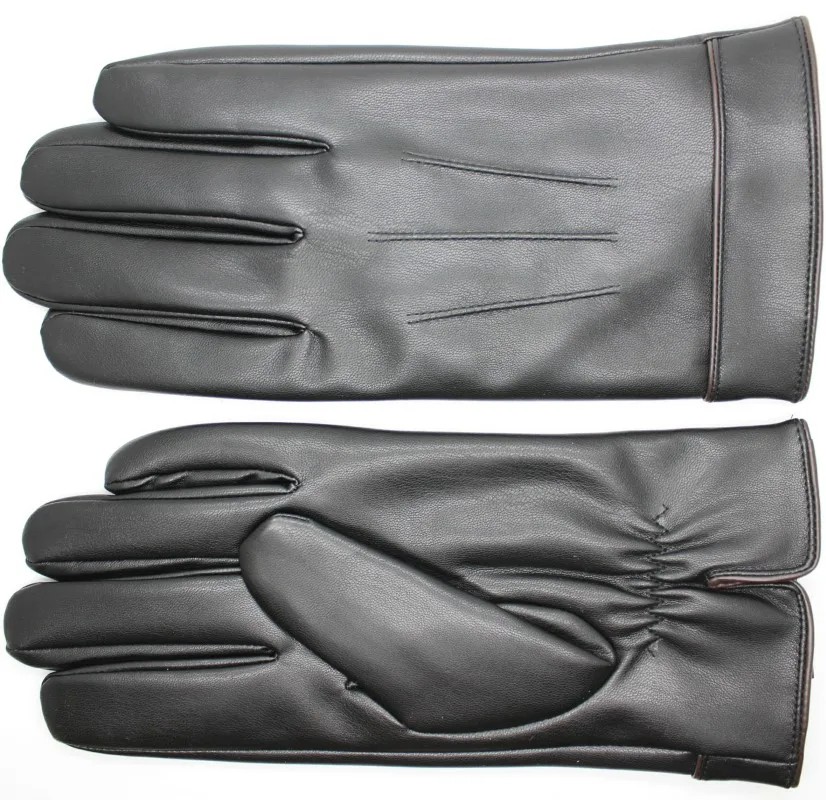 Fashion man sheep skin touch-screen leather gloves