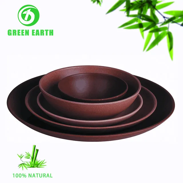 
Made in China Direct selling Reusable bamboo fiber ceramics dinner plate cheap dinner plates dinnerware set tableware scheme 
