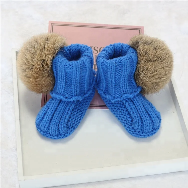 Charming Fashionable Soft Knitting Baby Booties Wholesale Crib Crochet Baby Shoes Pattern