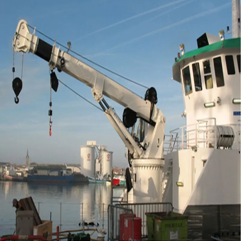 Marine Hydraulic Telescopic Folding Boom Crane