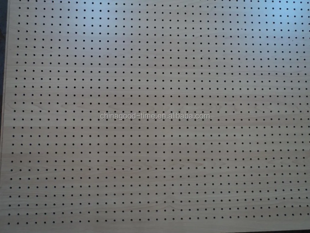 melamine faced wooden solid color perforated hardboard mdf with holes