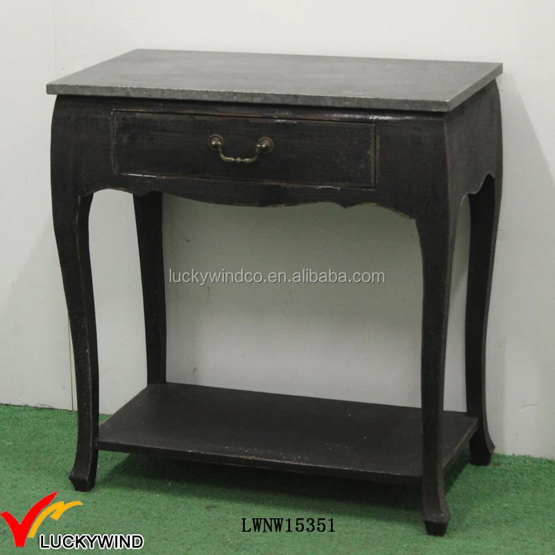 Luckywind Vintage Farmhouse Solid Wood Vintage Long Console Table  Furniture