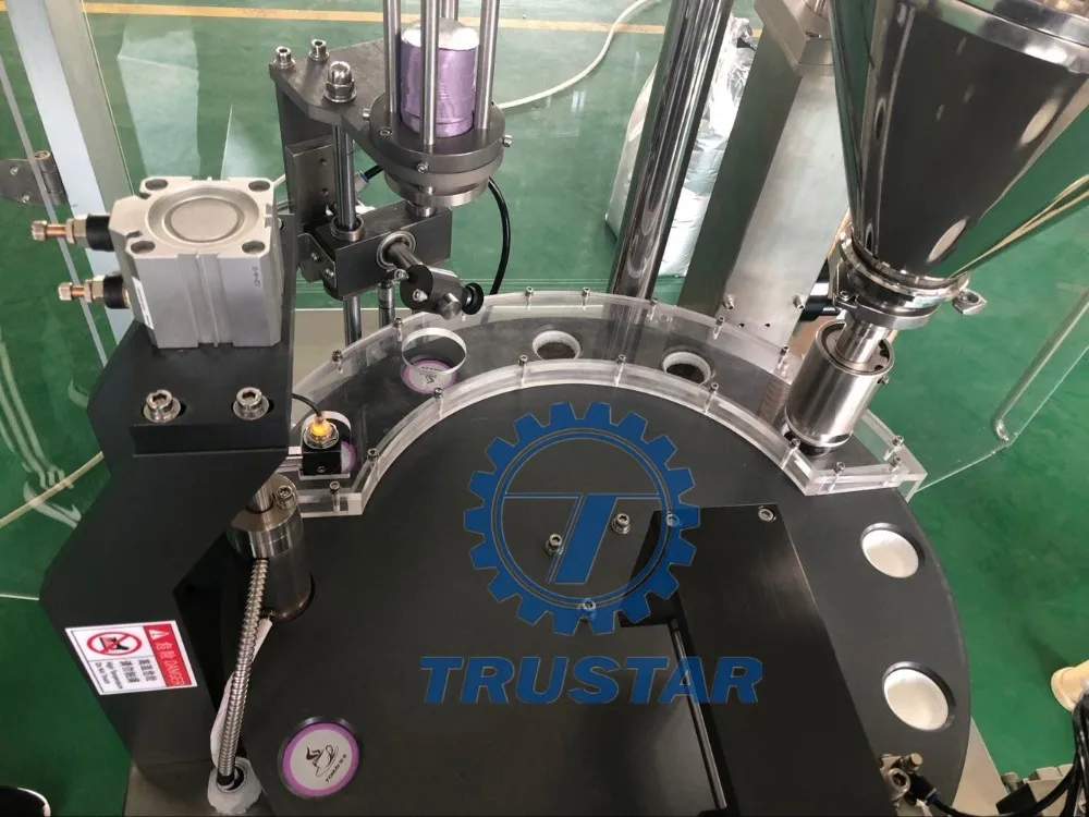 Rotary Coffee Capsule Filling and Sealing Machine Servo Driven Auger Filler Ground Coffee Powder K Cup/nespresso
