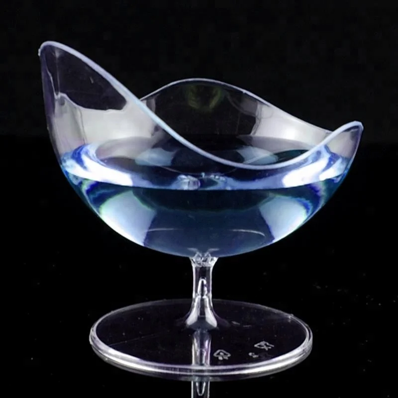 New style 2oz food beverage drinking dessert cup goblet plastic for multi use