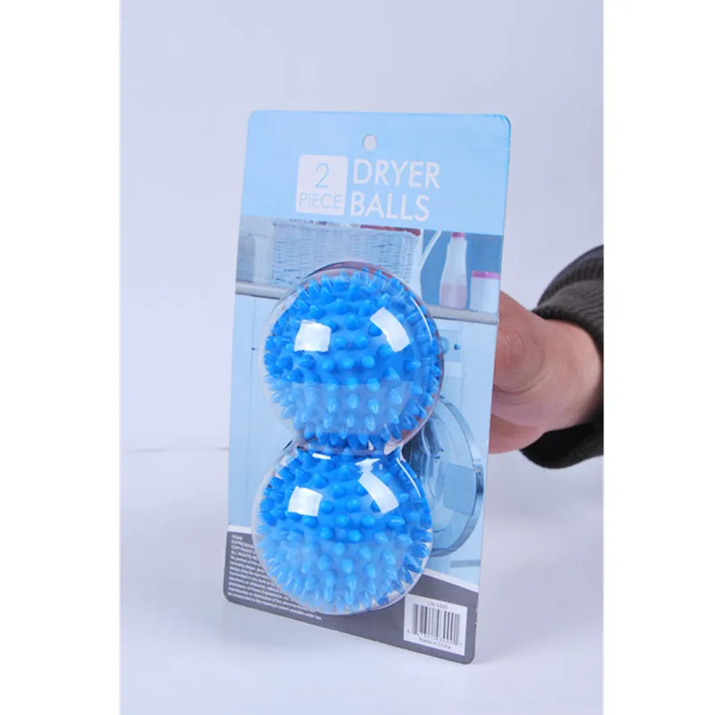 
Blue plastic laundry ball pvc dryer ball 2pcs per box 