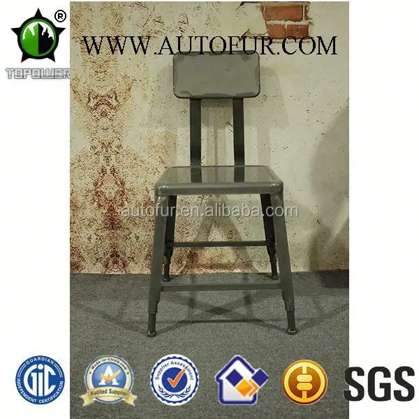 Coffee Shop Vintage Industrial Metal  Dining Chairs