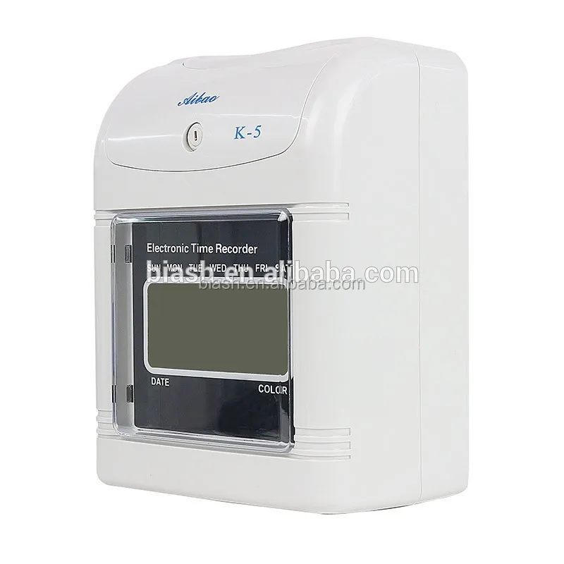 Hot selling bundy clock time recorder with built-in battery and simple operation
