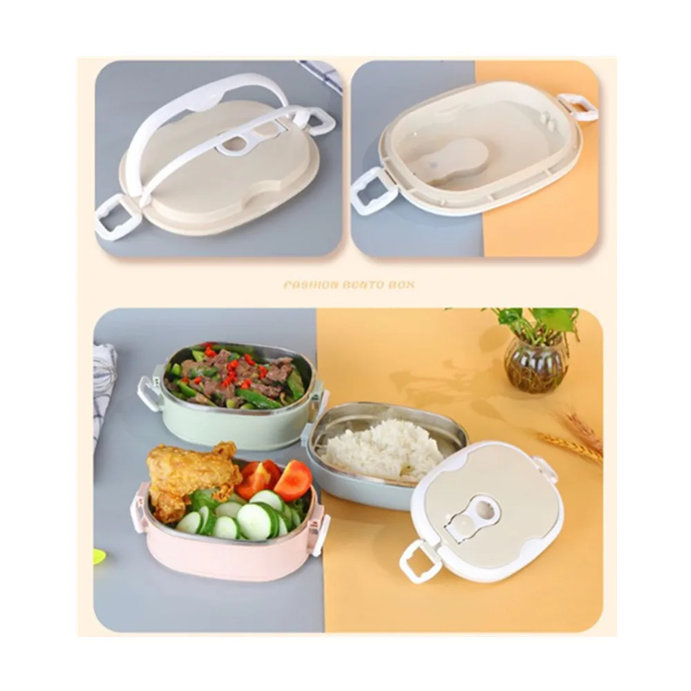 
Cheap Price High Quality Thermal Stainless Steel Insulated Divided Lunch Box Container Set Retain Freshness 