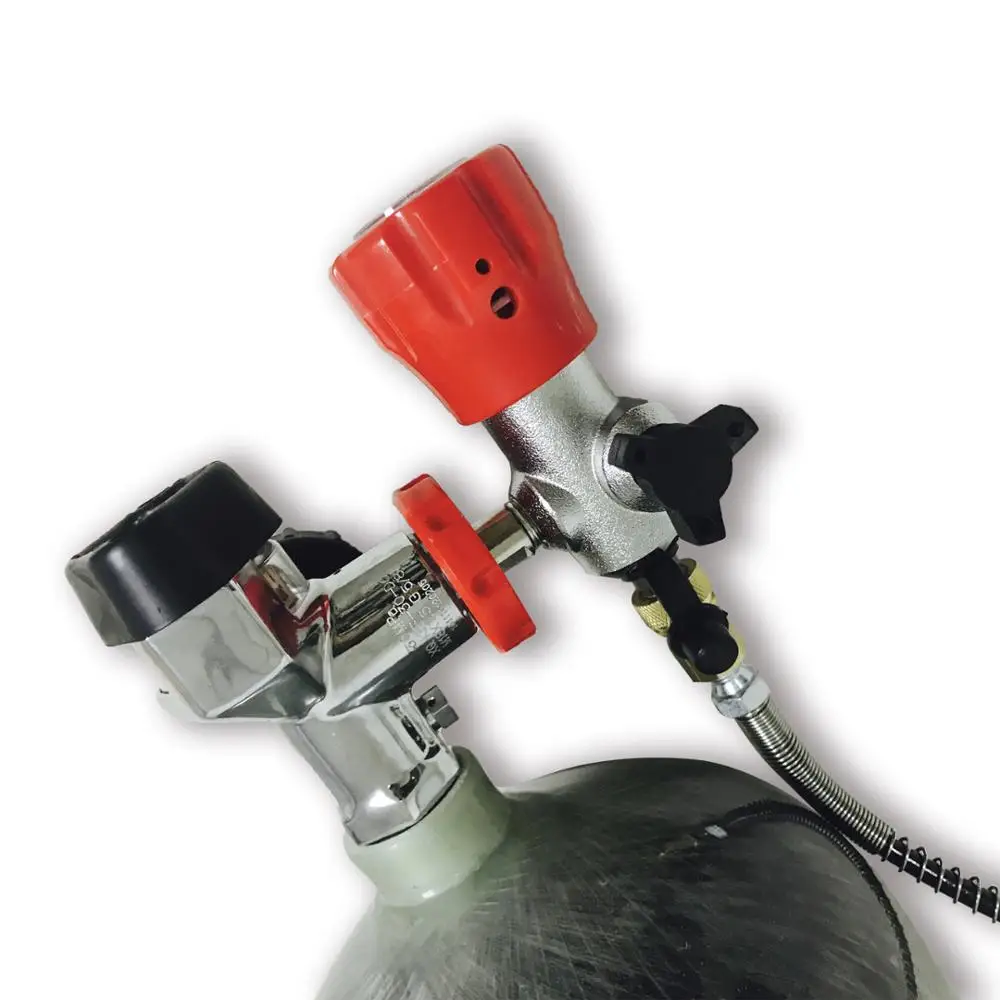 wholesale 9L CE 300bar 4500psi Carbon fiber cylinder for Paintball PCP Hpa Tank with Gauge Valve and Filling Station