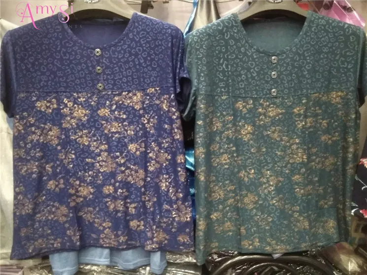 1.4 dollar WY073 Philippines Vietnam Thailand Malaysia summer cool woman t shirt silk plain, woman t shirt 2018, ladies t shirts