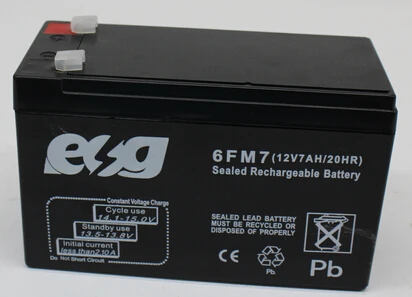ESG продажа высокое качество глубокий цикл хранения 12V 7AH герметичное электрическое оборудование свинцово-кислотная батарея