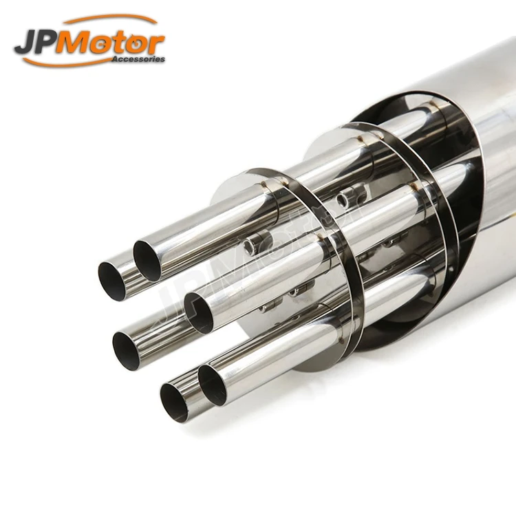 Tailgunner Mini Gatling Gun Scooter Motorcycle Exhaust Muffler For GY6 125 150 100cc JH70 CG125 EN125 YBR125