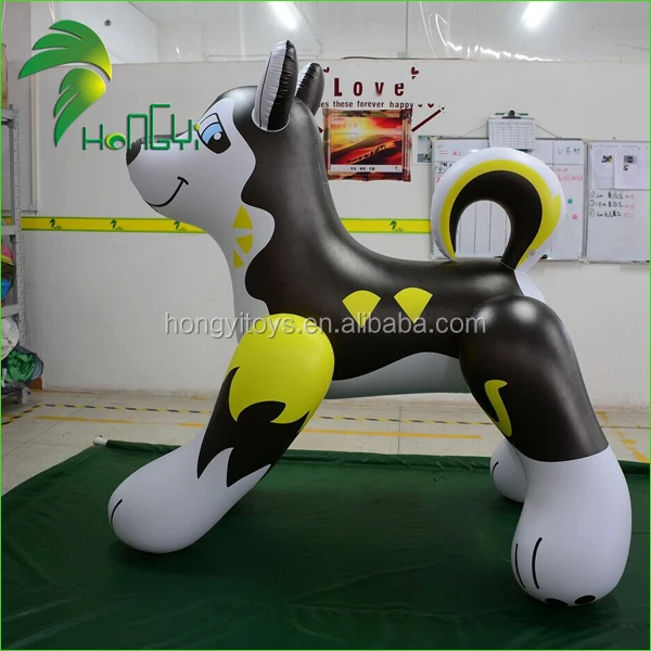 Cheap Inflatable Husky Dog , Custom Giant Inflatable Toys , Inflatable Wolf